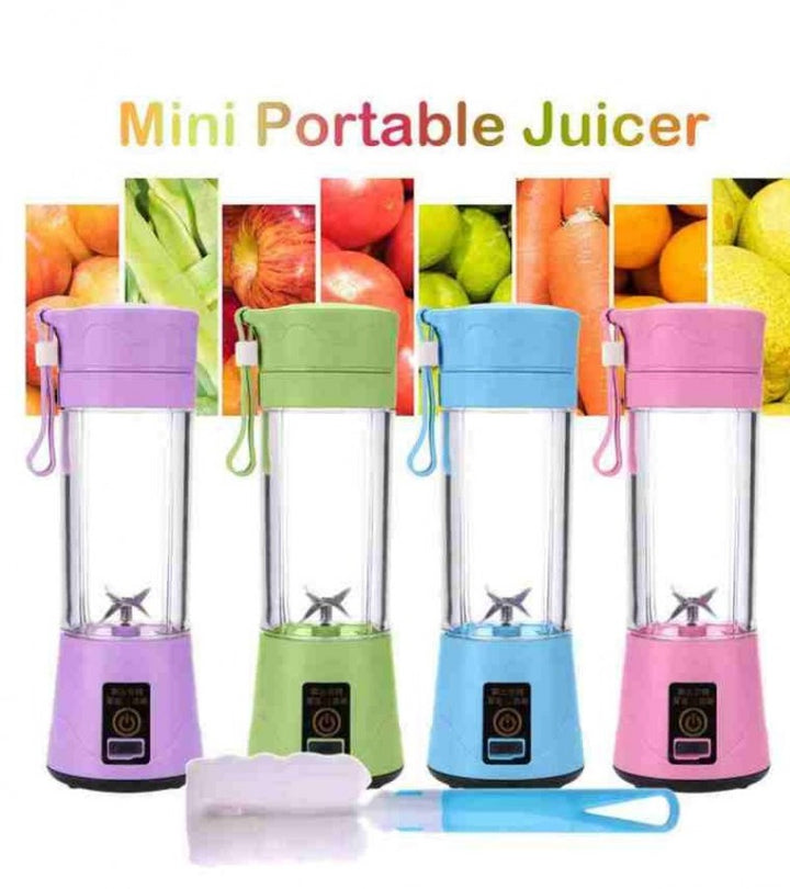 6 Blades 400Ml Mini Juicer Rechargeable Portable Electric Fruit Juice