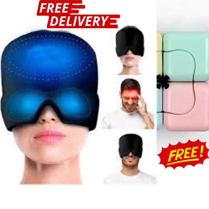 Migraine Relief Gel Cap + Free Sensory Infinity Cube: Instant Comfort