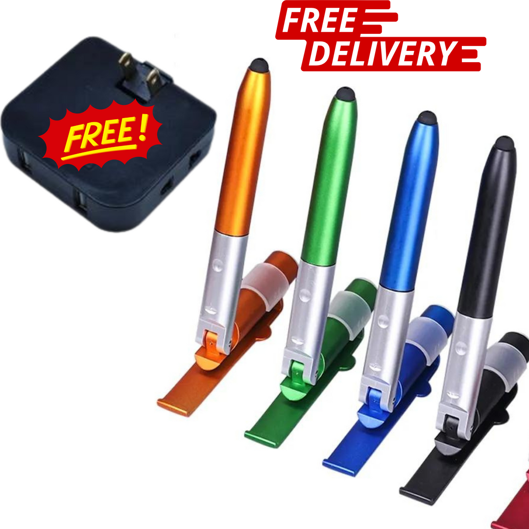 4-in-1 Pen + Free 4 in 1 Extension Charger: Write & Charge Anywhere