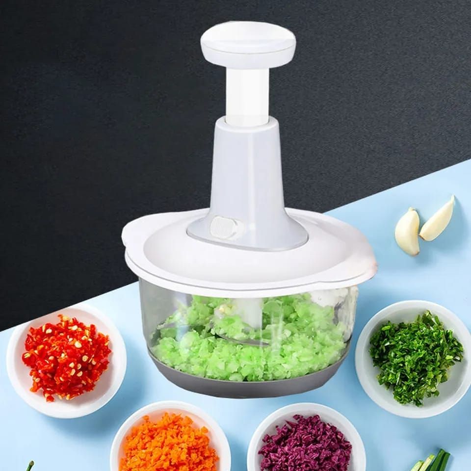 Manual Food Chopper + Free Egg Mixer: Effortless Cooking Essentials