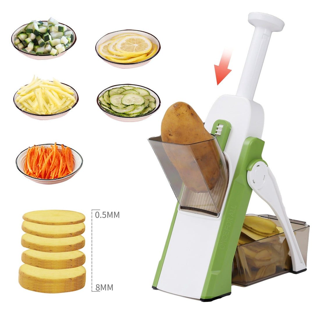 4-in-1 Vegetable Cutter + Free Lemon Squeezer: Effortless Kitchen Essentials